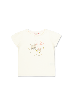 White T-shirt with logo Stella McCartney Kids - Vitkac AS